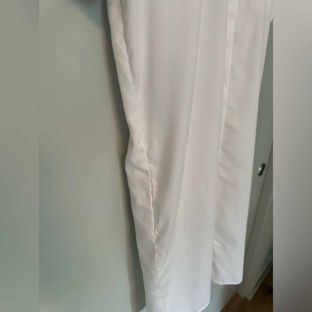 White Button Down Collared Dress - image 3